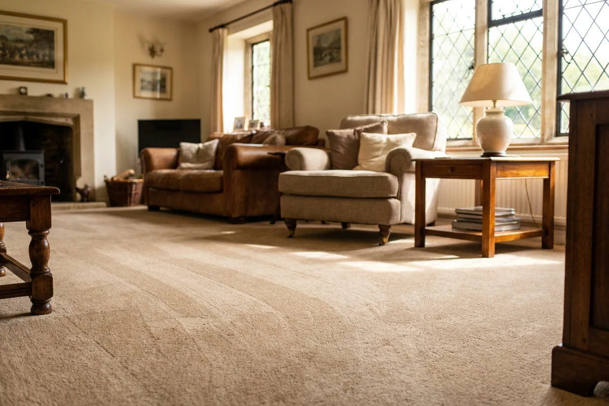 Clean, fresh carpet in a bright Repton room